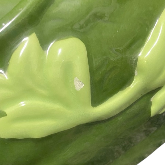 Mid-Century Americana Folk Art Ceramic Watermelon Serving Bowl - Picture 7 of 11